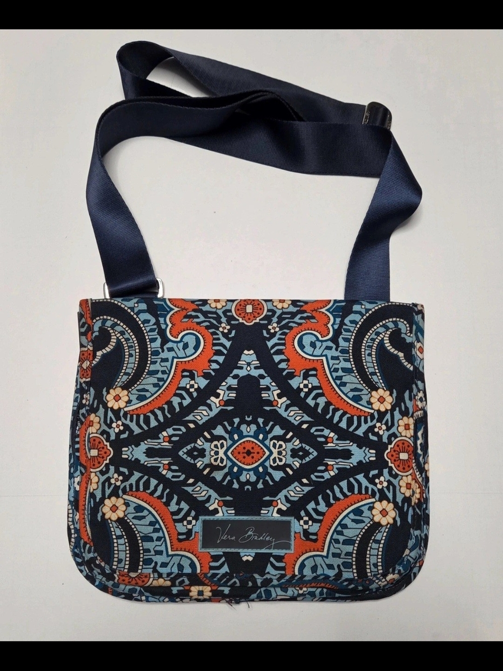 Vera Bradley Navy Multi Printed Crossbody Bag